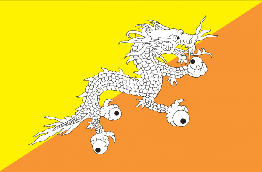 علم دولة بوتان